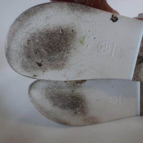 Women Chanel Rainbow Printed Fabric Quilted Interlocked CC Dad Sandals 37 US/6 - Picture 10 of 16